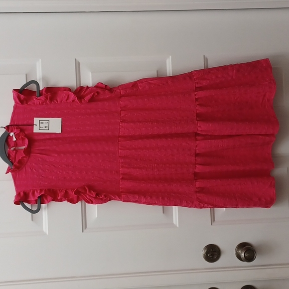 THML Pink Riviera Midi Dress